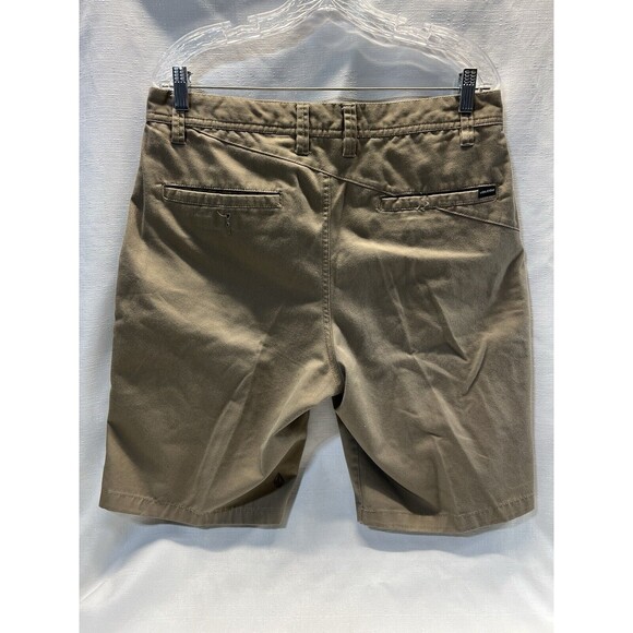 VOLCOM Frickin' Chino A091160 Men's Walking Skateboard Dark Khaki Shorts Sz. 33 - Picture 2 of 10